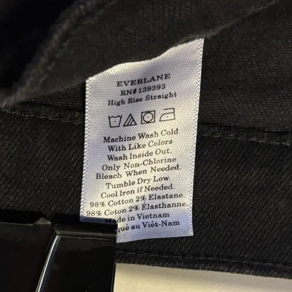 Everlane high rise straight ankle length. - Picture 4 of 4